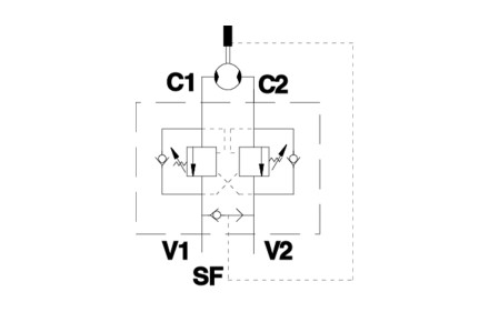 V0426 Клапан для гидромотора VBCDF 1/2’’ DE OMS