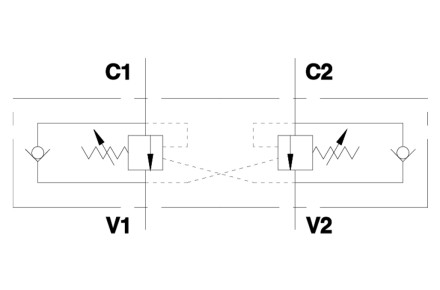 Клапан подпорный тормозной VBCD 3/8" DE/A (V0422) Клапан подпорный тормозной VBCD 3/8" DE/A (V0422)