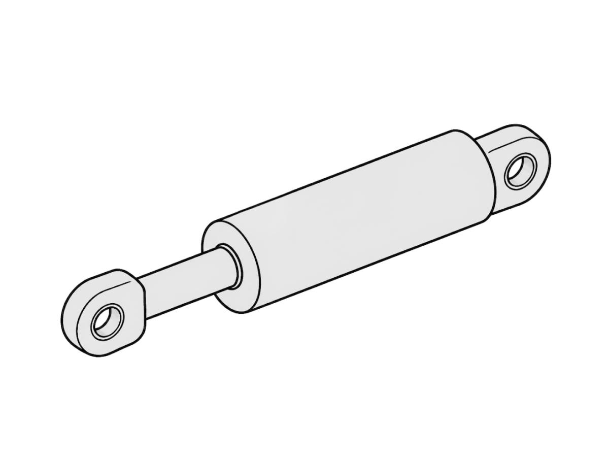 Гидроцилиндр поворота отвала ЦГ-100.50х1000.11 Гидроцилиндр поворота отвала ЦГ-100.50х1000.11